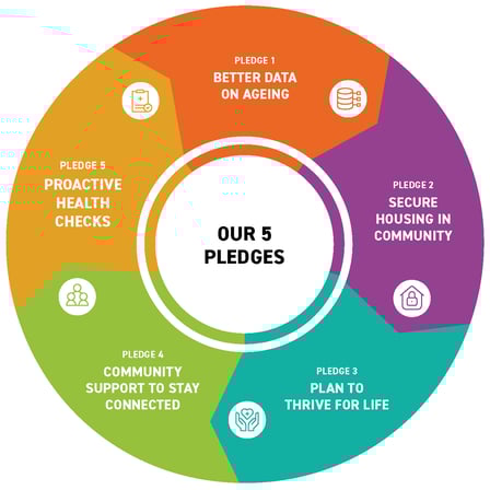 Infographic of the 5 pledges